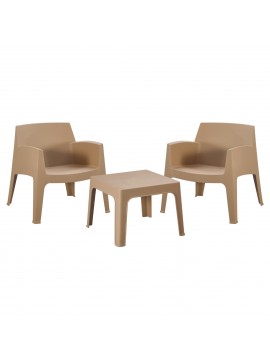 ΣΕΤ LOUNGE 3ΤΜΧ SLEEK HM21274.03 ΚΑΠΟΥΤΣΙΝΟ ΠΟΛΥΠΡΟΠΥΛΕΝΙΟ
