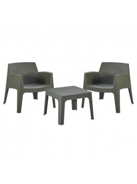 ΣΕΤ LOUNGE 3ΤΜΧ SLEEK HM21274.05 DARK OLIVE GREEN ΠΟΛΥΠΡΟΠΥΛΕΝΙΟ