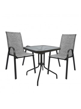 Intrahome ΣΕΤ ΤΡΑΠΕΖΑΡΙΑΣ 3ΤΜΧ ΜΕ 2 ΚΑΡΕΚΛΕΣ & 1 ΤΡΑΠΕΖΙ 60x60 .01 intraho-0009766