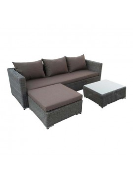 Bluimis ΣΕΤ ΓΩΝΙΑ ΚΗΠΟΥ WICKER - RATTAN ARUBA BL-200-03-002