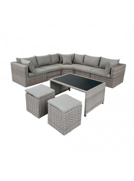 Bluimis ΣΕΤ ΓΩΝΙΑ ΚΗΠΟΥ WICKER - RATTAN RACHEL BL-200-03-003