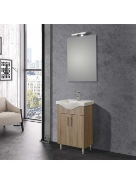 Σετ Έπιπλο Μπάνιου SIENA SONOMA DARK 55 ECO 9SEC055SD0 Πάγκο 51x34x83cm  9SSI055SD0EC