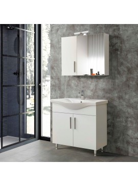 Σετ Έπιπλο Μπάνιου SIENA WHITE 90 9SSI090GL0 Πάγκο 87x34x83cm  9SSI090GL0