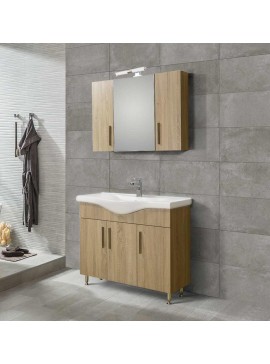 Σετ Επίπλου Mπάνιου SIENA SONOMA 100 9SSI100SN0 Πάγκο 96x34x83cm  9SSI100SN0