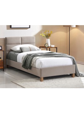 ŁÓŻKO SIERRA VELVET 90x200 KOLOR BEŻ/DĄB TAP. BLUVEL 28 DIOMMI-80-3783