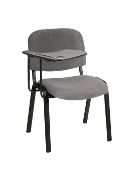 WOODWELL SIGMA Καρέκλα - Θρανίο Μέταλλο Βαφή Μαύρο, Ύφασμα Γκρι 65x70x77cm / Σωλ.35x16/1mm ΕΟ550,20WS