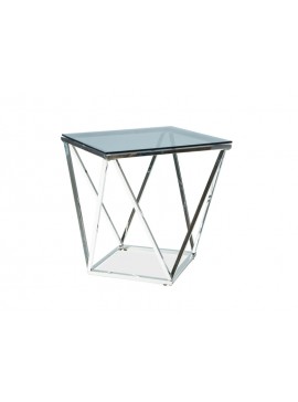 ΤΡΑΠΕΖΙ SILVER B SMOKE / ΑΣΗΜΙ 50X50 DIOMMI SILVERBSC DIOMMI-80-2291