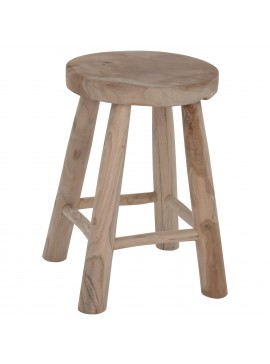 ΣΚΑΜΠΟ KONT HM9337 ΑΠΟ ΜΑΣΙΦ ΞΥΛΟ TΕΑK ΦΥΣΙΚΟ ΧΑΜΗΛΟΥ ΥΨΟΥΣ Φ35Χ45Υεκ.