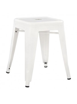 ΣΚΑΜΠΟ ΜΕΤΑΛΛΙΚΟ MELITA HM0096.41 ΣΕ MILK WHITE ΧΡΩΜΑ 37x37x45Υεκ.