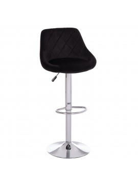 ΣΚΑΜΠΟ ΜΠΑΡ ROSE HM204.44 ΜΕ ΑΜΟΡΤΙΣΕΡ ΧΡΩΜΙΟΥ & ΜΑΥΡΟ ΒΕΛΟΥΔΟ 48x45x105Υεκ.