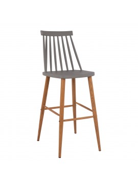 ΣΚΑΜΠΟ ΜΠΑΡ HM8459.10 VANESSA ΣΕ ΓΚΡΙ ΧΡΩΜΑ 43x49x107 εκ.