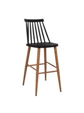 ΣΚΑΜΠΟ ΜΠΑΡ HM8459.02 VANESSA ΣΕ ΜΑΥΡΟ ΧΡΩΜΑ 43x49x107 εκ.