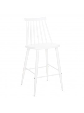 ΣΚΑΜΠΟ ΜΠΑΡ ΜΕΣΑΙΟΥ ΥΨΟΥΣ VANESSA HM9300.11 ΠΟΛΥΠΡΟΠΥΛΕΝΙΟ & ΜΕΤΑΛΛΟ-ΛΕΥΚΟ 45,5x46x97Υεκ