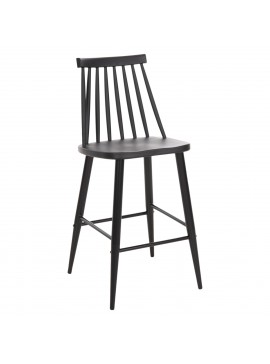 ΣΚΑΜΠΟ ΜΠΑΡ ΜΕΣΑΙΟΥ ΥΨΟΥΣ VANESSA HM9300.12 ΠΟΛΥΠΡΟΠΥΛΕΝΙΟ & ΜΕΤΑΛΛΟ-ΜΑΥΡΟ 45,5x46x97Υ εκ.