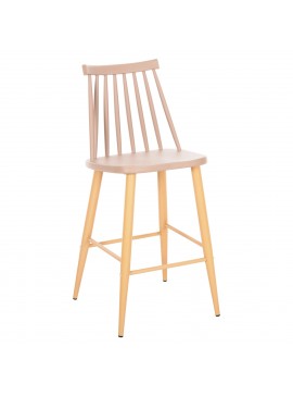 ΣΚΑΜΠΟ ΜΠΑΡ ΜΕΣ.ΥΨΟΥΣ VANESSA HM9300.25 ΚΑΠΟΥΤΣΙΝΟ PP & ΠΟΔΙΑ ΟΨΗ ΞΥΛΟΥ 45,5x46x97Υεκ