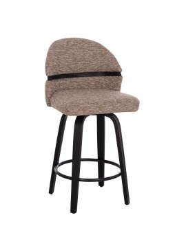 ΣΚΑΜΠΟ ΜΠΑΡ ΠΕΡΙΣΤΡΕΦΟΜΕΝΟ DEKKER HM18250.02 PLYWOOD ΜΑΥΡΟ--ΥΦΑΣΜΑ ΚΑΦΕ 48x54x96Υεκ.