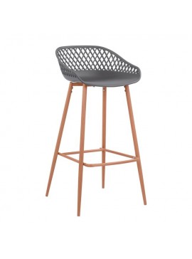 ΣΚΑΜΠΟ ΠΟΛΥΠΡΟΠΥΛΕΝΙΟΥ AVAYA ΓΚΡΙ ΜΕ ΜΕΤΑΛΛΙΚΑ ΠΟΔΙΑ ΜΑΥΡΑ HM8686.20 46x48x99Υ εκ.