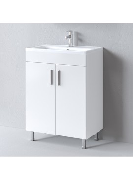 Πάγκος με τέσσερα ποδαράκια Skopelos White 80 S3BSK080WH0 78x36x83cm