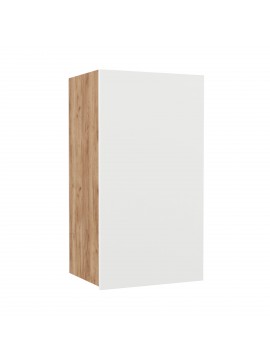Επιτοίχιο ντουλάπι κουζίνας Soft Λευκό με βελανιδιά Διαστάσεις 40x30,5x72,8εκ SO-SV40