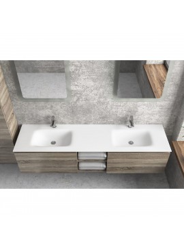 KARAG  SPACE SOLID Νιπτήρας επίπλου διπλός SPACE 175v2 KARAG 175x46x16cm KARAG-5206836026237