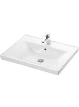 Νιπτήρας SQUARE 65 γυαλιστερή πορσελάνη 65x46cm