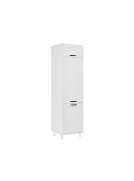 Matis Επιδαπέδια στήλη εντοιχιζόμενου ψυγείου κουζίνας CONTEMPO FRIZ 2V Λευκό 60x57x222εκ. MatisKFRIZ2VB66