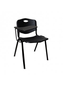 WOODWELL STUDY Καρέκλα - Θρανίο Μέταλλο Βαφή Μαύρο, PP Μαύρο 64x62x77cm ΕΟ549,2S