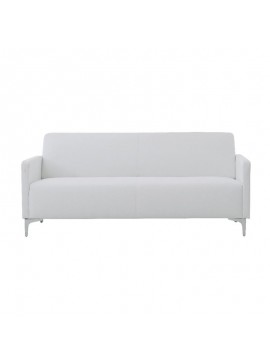 WOODWELL Ε948,21STYLE Καναπές Σαλονιού Καθιστικού, 2Θέσιος, Pu Άσπρο K/D 112x71x72cm Ε948,21