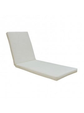 WOODWELL Ε2017SUNLOUNGER Μαξιλάρι Ξαπλώστρας Ύφασμα Εκρού Water Repellent, Foam+Polyester Φερμουάρ-Velcro 196(78+118)x60x7cm Ε2017