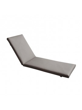 WOODWELL Ε2017,81SUNLOUNGER Μαξιλάρι Ξαπλώστρας PVC Γκρι με Φερμουάρ & Velcro (Foam+Polyester) 196(78+118)x60x7cm Ε2017,81
