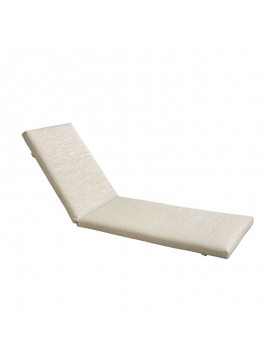 WOODWELL Ε2017,92SUNLOUNGER Μαξιλάρι Ξαπλώστρας Textilene Μπεζ με Φερμουάρ & Velcro (Foam+Polyester) 196(78+118)x60x7cm Ε2017,92