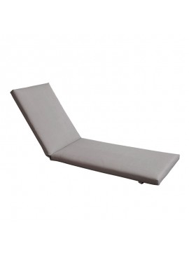 WOODWELL Ε2017,91SUNLOUNGER Μαξιλάρι Ξαπλώστρας Textilene Γκρι με Φερμουάρ & Velcro (Foam+Polyester) 196(78+118)x60x7cm Ε2017,91