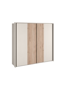 MATIS Συρόμενη ντουλάπα DELUXE κανέλα/ κασμίρ 229x64x221,5 MATIS840182