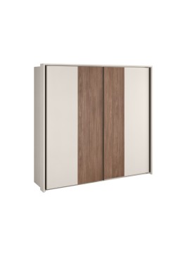 MATIS Συρόμενη ντουλάπα DELUXE καρυδί/ κασμίρ 229x64x221,5 MATIS840181