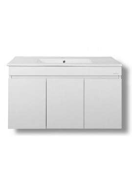 ΠΑΓΚΟΣ OMEGA WHITE 100 3BOM100GLN	Πάγκος 97x44x60cm, Νιπτήρας 100x46  3BOM100GLN