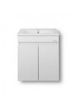 ΠΑΓΚΟΣ OMEGA WHITE 65 3BOM065GLN Πάγκος 61x44x57cm, Νιπτήρας 65x45cm  3BOM065GLN