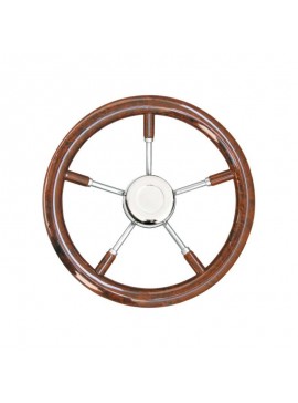 Τιμόνι T9 Briar Wood - Inox Φ35cm FOUR-13490