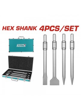 TOTAL ΕΠΑΓΓ. ΣΕΤ ΚΑΛΕΜΙΑ+ΒΕΛΟΝΙΑ SDS-HEX 4ΤΕΜ ΓΙΑ TH215456 / TH217068 (TAC0304375)