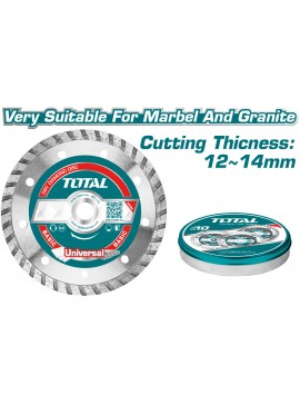 TOTAL ΔΙΑΜΑΝΤΟΔΙΣΚΟΙ TURBO ΞΗΡΑΣ ΚΟΠΗΣ 180mm 5TEM ΣΕ ΜΕΤΑΛΛΙΚΟ ΚΟΥΤΑΚΙ (TAC2131803M)