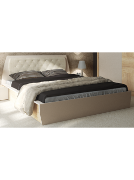 Κρεβάτι ξύλινο με δερμάτινη/ύφασμα TAIS 180x200 DIOMMI 45-245 DIOMMI45-245