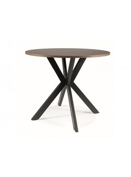 STÓŁ TALIA II ORZECH/CZARNY MAT FI 90 DIOMMI-80-3407