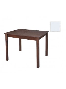 WOODWELL Ταβέρνας Τραπέζι Λυόμενο Οξιά - Κόντρα Πλακέ, Βαφή Εμποτισμού Λάκα Άσπρο 80x120x75cm Ρ518,Ε8