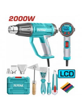 TOTAL ΕΠΑΓΓ. ΠΙΣΤΟΛΙ ΘΕΡΜΟΥ ΑΕΡΑ 2.000W LCD ΣΕ ΒΑΛΙΤΣΑ (TB200561)