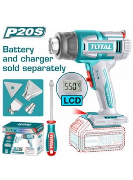 TOTAL ΕΠΑΓΓ. ΠΙΣΤΟΛΙ ΘΕΡΜΟΥ ΑΕΡΑ ΜΠΑΤ. Li-ion 20V ΧΩΡΙΣ ΜΠΑΤΑΡΙΑ & ΦΟΡΤΙΣΤΗ (TBLI2003)