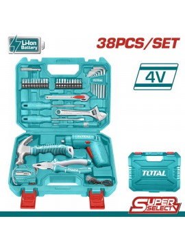 TOTAL ΣΕΤ ΚΑΤΣΑΒΙΔΙ ΜΠΑΤ. Li-ion 4V 38ΤΕΜ (THKTHP10386)