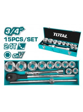 TOTAL ΕΠΑΓΓ. ΚΑΣΕΤΙΝΑ ΚΑΡΥΔΑΚΙΑ 3/4" 15ΤΕΜ (THT341151)