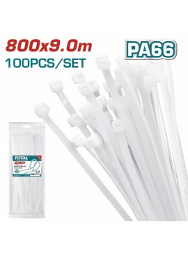 TOTAL ΔΕΣΤΡΑΚΙΑ ΛΕΥΚΑ 800 Χ 9mm 100ΤΕΜ (THTCT8001)