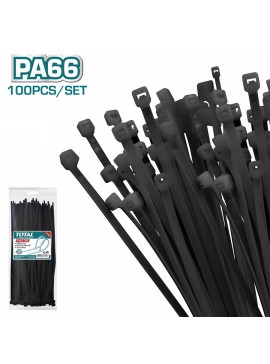 TOTAL ΔΕΣΤΡΑΚΙΑ ΜΑΥΡΑ 760 Χ 9mm 100ΤΕΜ (THTCTB76090)