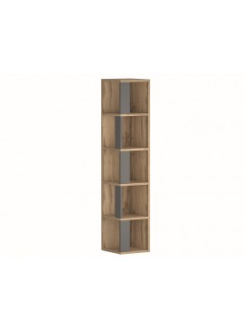 REGAŁ TIKI DĄB WOTAN / ANTRACYT 165X35 DIOMMI-80-3137