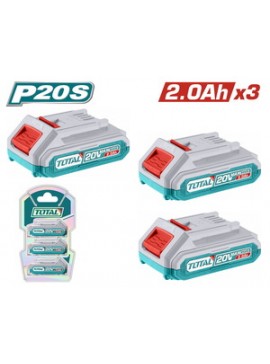 TOTAL ΕΠΑΓΓ. ΣΕΤ 3τεμ ΜΠΑΤ. TFBLI2001 Li-ion 20V / 2Ah (TOSLI240311E)